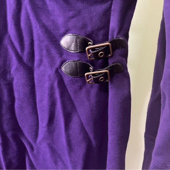 Lauren Ralph Lauren Purple dress terry knit Large - Picture 2 of 4